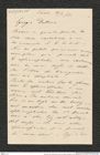 Nachlass Franz Steindachner, Brief von Alberto Perugia an Franz Steindachner (10.02.1881), Inv.Nr. 392.05, Seite 1